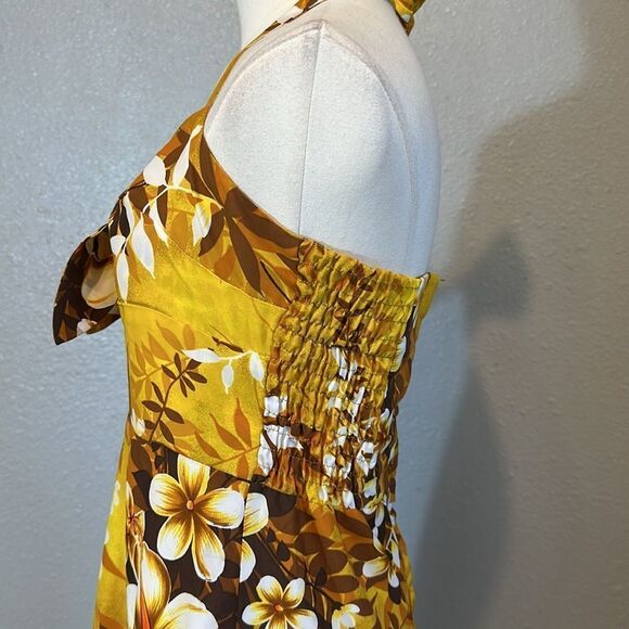 Vintage Tropicana Hawaiian floral maxi dress size 10 - Picture 4 of 12